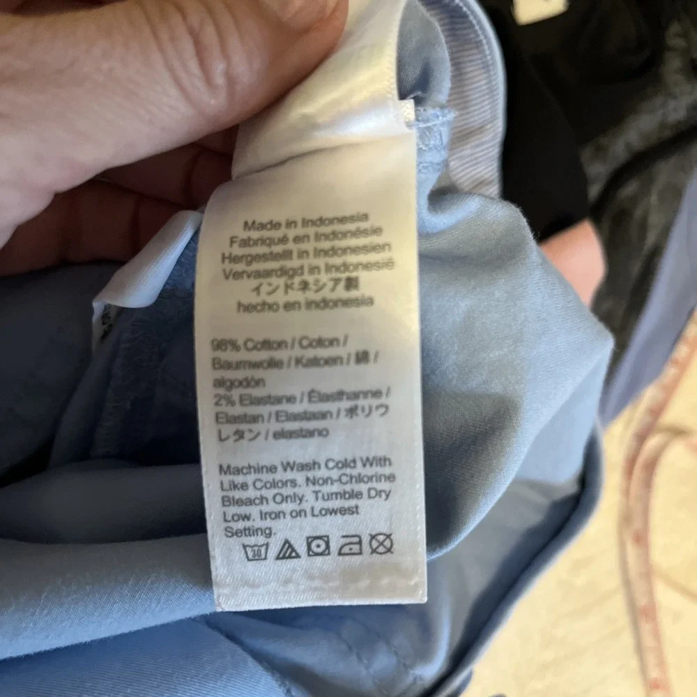J. Crew Women's Slim Boyfriend Chino Pants Light Blue Tag Size 29, Fits 34‎